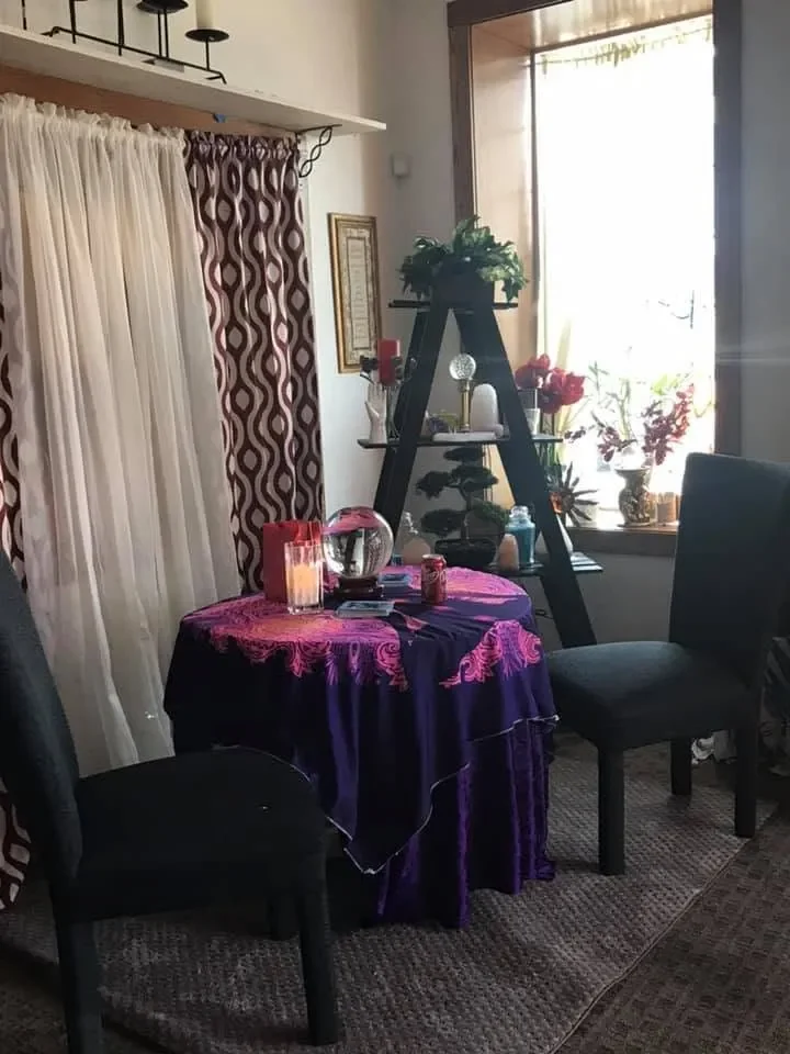 Private Psychic Reading Room at the Psychic Readings by Elizabeth studio in Pittsfield, MA