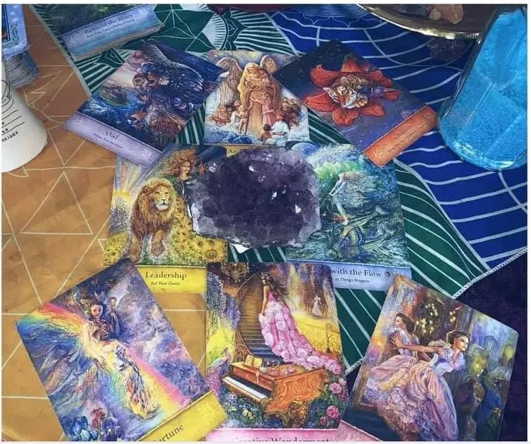 Amethyst Oracle Cards at the Psychic Readings by Elizabeth studio in Pittsfield, MA