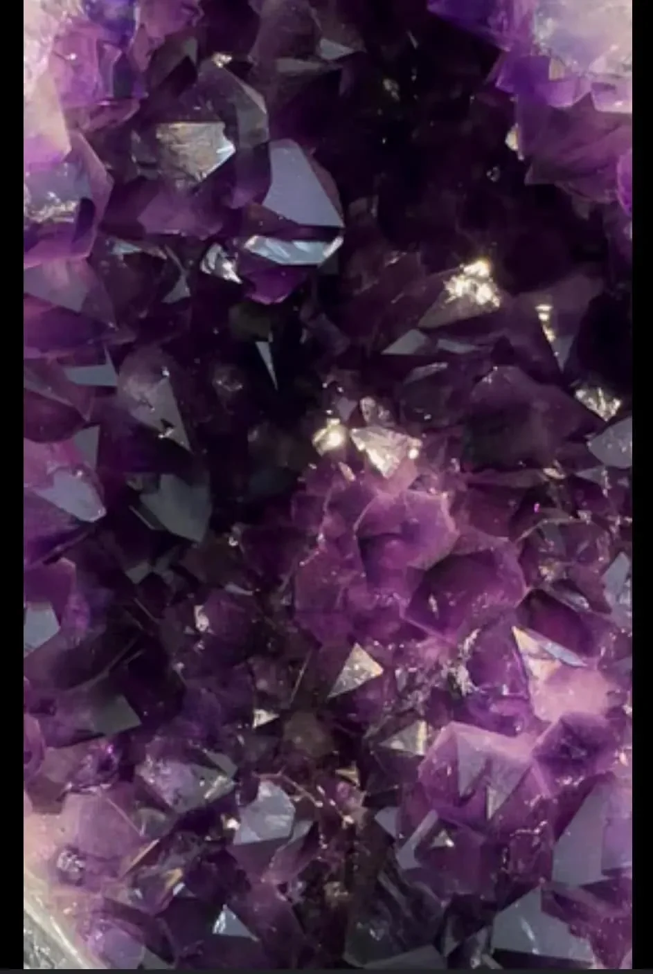 Amethyst Crystal Cluster at the Psychic Readings by Elizabeth studio in Pittsfield, MA
