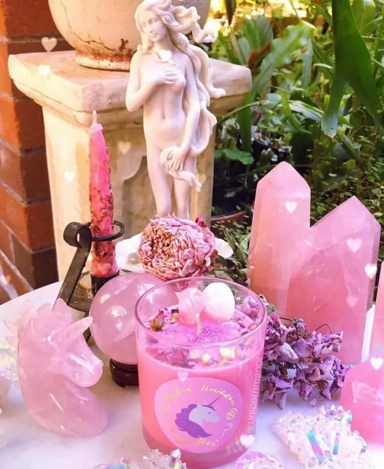 Crystal Healing Altar at the Psychic Readings by Elizabeth studio in Pittsfield, MA