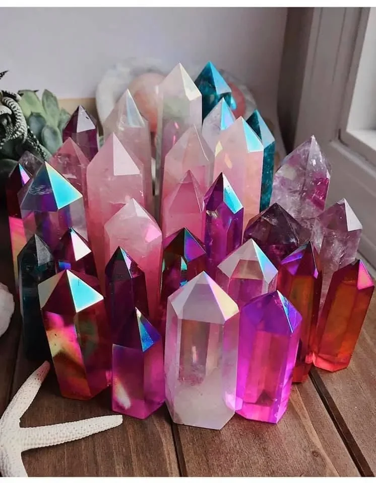 Healing Crystal Points at the Psychic Readings by Elizabeth studio in Pittsfield, MA